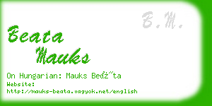 beata mauks business card